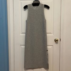 Gray sweater dress
